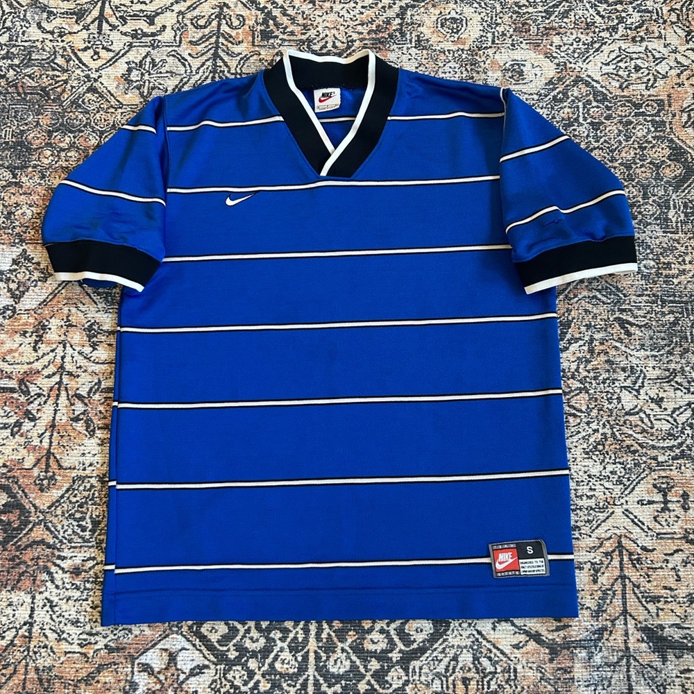 Vintage 90s Nike Striped Soccer Jersey